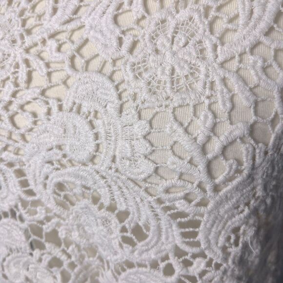 Forever 21 Cropped Floral Lace Top - Picture 3 of 7